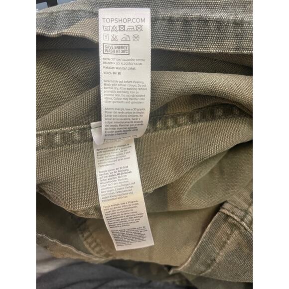 Topshop Camouflage print lightweight jacket size 2 Petite (chest 36) - Picture 8 of 10